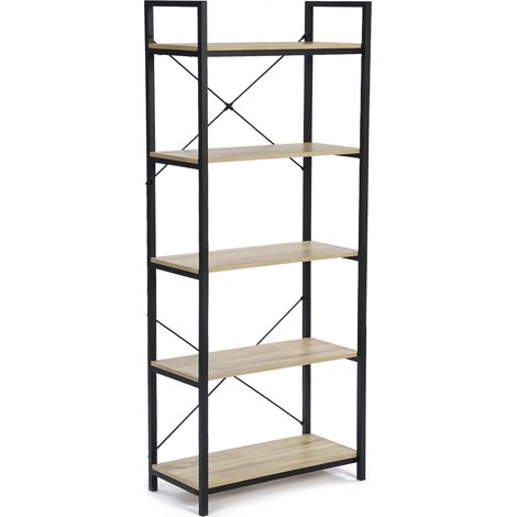 Scaffale DETROIT di design industriale a 5 livelli 170 cm