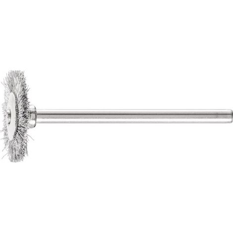 Mini brosse ronde RBU 1902/3 ST 0.10 D19xl2xL5 mm acier PFERD (Par 10)