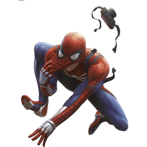 Komar Wandaufkleber - Marvel Spider Man Camera - 70 x 50 cm - selbstklebender Wandsticker (1/3)