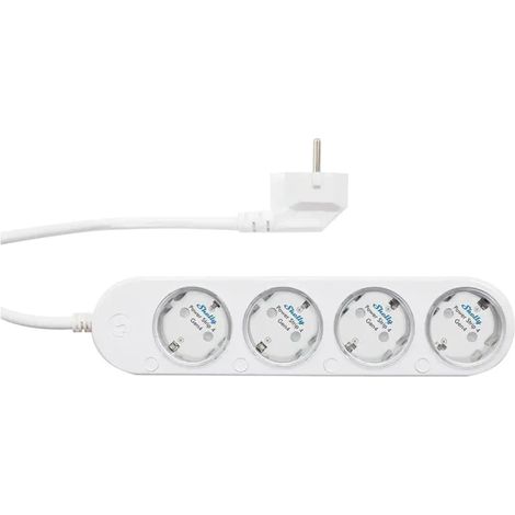 SHELLY POWER STRIP 4 GEN4 WHITE - Ciabatta intelligente con monitoraggio energetico