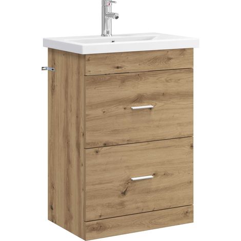 Badezimmermöbel-Set Artisan-Eiche 61 x 40 x 84,5 cm vidaXL
