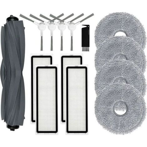 Dreame Bot L10 Prime / L10S Pro, Hauptwalze, Seitenbürste, HEPA-Filter, Wischtücher, Tuchzubehör (1/4)