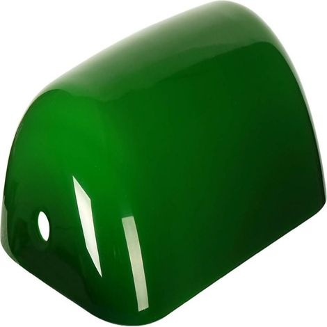 Abat-jour En Verre - Vert - 230 x 130 x 80 mm - Pour Lampe De Table - Remplacement Standard - 1 Pièce (1/5)