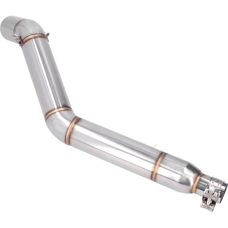 Tuyau de liaison central moto en métal, pièce de rechange performance pour Aprilia GPR125 GPR150, tube intermédiaire inoxydable, accessoire de remplacement motocyclette (1/5)