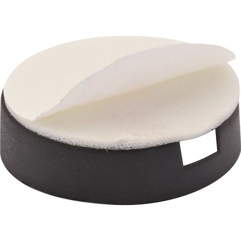Wagner QuickClick BASIC Möbelgleiter zum Kleben ø 20 mm, Höhe 6 mm, schwarz, 4 Stück