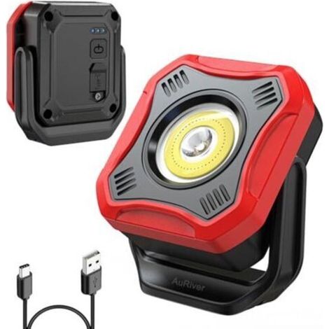 LED Work Light, 1000 Lumens Super Bright Workshop Lamp, Battery Inspection Lamp, 4 Lighting Modes with Magnetic Base and 180° Rotatable, for Garage, Workshop (1/5)