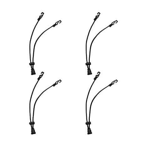 Hebilla, gancho para correa de oreja para mascarillas, extensor de correa, 4 piezas, negro (1/5)