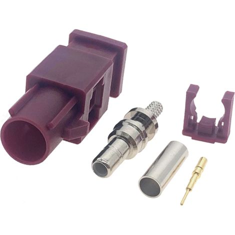 Fakra-Stecker für RG316-Kabel (Code D), gerade