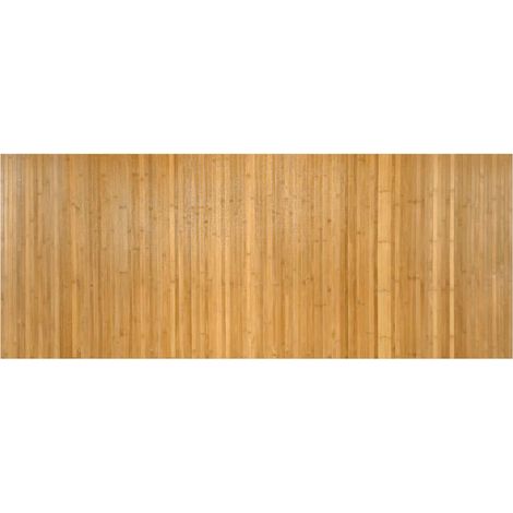 Tapis rectangulaire naturel 80x200 cm bambou (1/5)