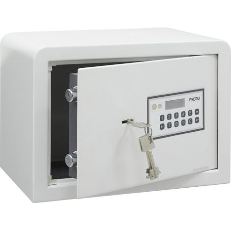 ARREGUI Magna 590020 Cassaforte da Armadio con Serratura a Doppia Sicurezza Cassetta di Sicurezza con Codice e Chiave Cassaforte Picolla da Mobile, Mensola o Pavimento 25x35x25 cm 16 L (1/5)