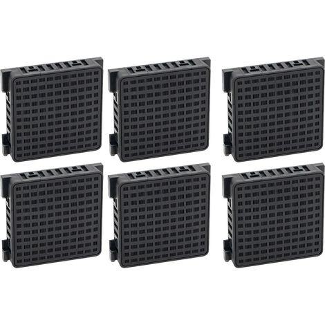 (6 pièces) Filtres à air à charbon actif pour réfrigérateur, compatibles avec les modèles Liebherr 9096989, 9882429, 9882460 et 7440021-00. Désodorisent et purifient l'air.