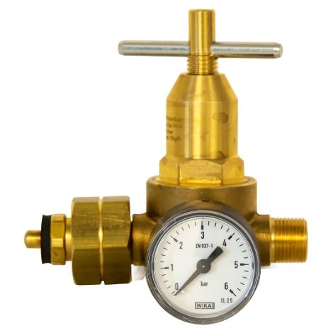 Klein-Druckregler 'PROPAN' mit Manometer 0-6 bar
