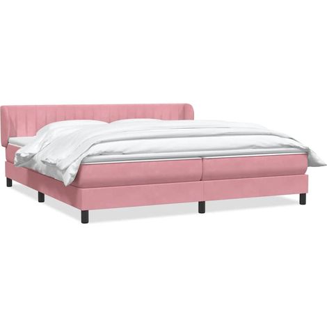 Maison Exclusive - Boxspringbett mit Matratzen Rosa 180x210 cm Sa