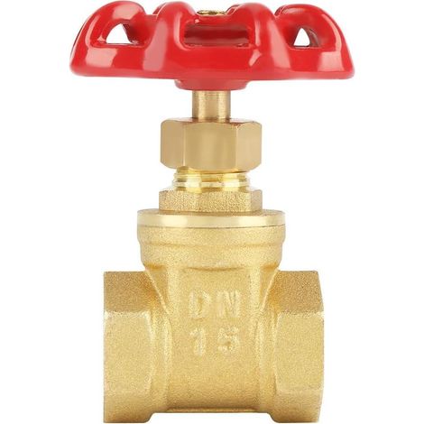 DN15 G1/2 Vanne Rotative Clapet En Laiton BSPP 232PSI Pour Gaz De Pétrole Avec Poignée Rouge (1/5)