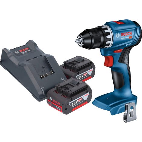Perceuse-visseuse sans fil Bosch GSR 18V-45 Professional 18 V 45 Nm sans balais + 2 batteries 4,0 Ah + chargeur (1/5)