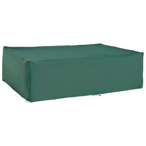 Garden Furniture Cover, Oxford Fabric Outdoor Rectangular Rattan Furniture Cover with PE Coating, Waterproof, Windproof, Anti-UV, 222 x 155 x 67cm, Green