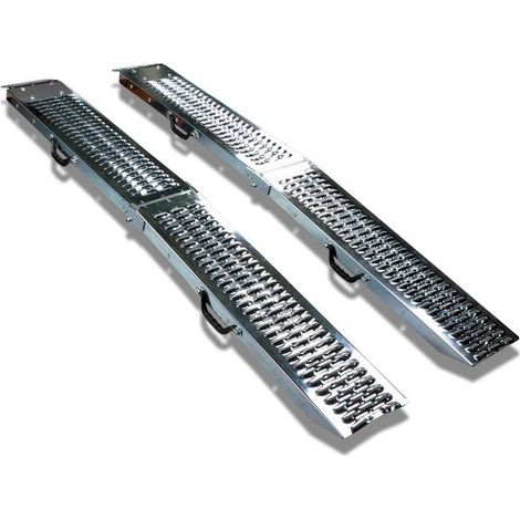 Rampa di carico pieghevole pedana con maniglia portata 250kg FUXTEC FX-AR500