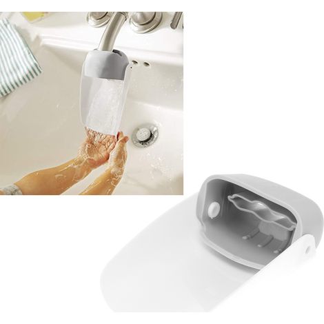Extenseur de Robinet Portable pour Enfants - Prolongateur d'Évier pour Lavage des Mains Bébé (Gris)