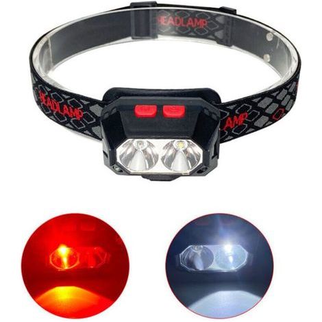 BelleRise – Wiederaufladbare LED-Stirnlampe, 1000 Lux – Weißes und rotes Licht, 6 Modi, IPX4 – 68 Stunden Akkulaufzeit für Radfahren, Camping, Wandern und Heimwerkerprojekte (1/5)