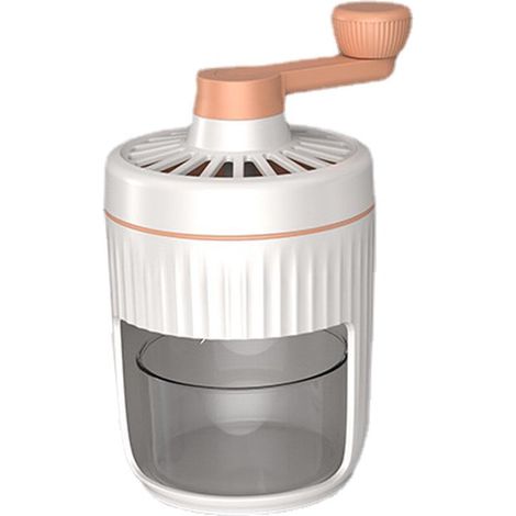Gelatiera a manovella, macchina portatile per granite, mini tritaghiaccio staccabile, design robusto e non elettrico, acciaio inossidabile, 13 x 23 (1/5)