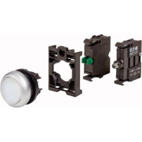 Eaton 110931 M22-DL-W-K10LED-BVP Pulsante illuminato Anello frontale in plastica 1 pz. (1/3)