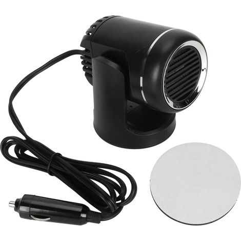 Chauffage voiture 12V 120W 2-en-1, ventilateur réchauffant et rafraîchissant rotatif portable avec prise allume-cigare, chauffage rapide. (1/5)