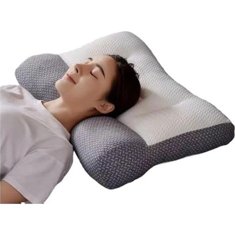 Oreiller Ergonomique Cervical pour Apnée du Sommeil–Oreiller de Soutien du Cou et Oreiller Anti Ronflement pour Sommeil Profond (1/5)