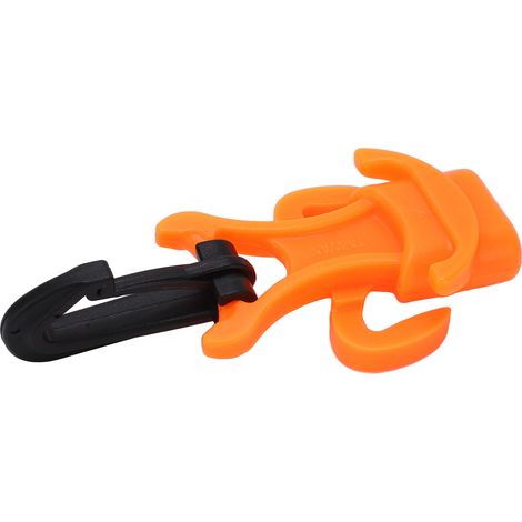 Détendeur de plongée en plastique, support octopus pour plongée sous-marine, support pour embout buccal de plongée, orange (1/5)