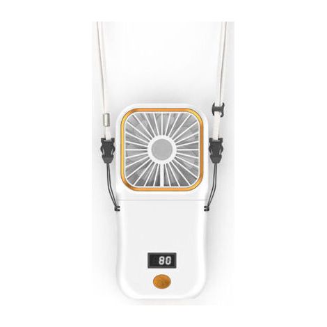 Mini Ventilateur Portable,Ventilateur a Main USB Rechargeable,Petit Ventilateur de Poche a Pile Pliable Portatif avec Affichage LED,Personnel Ventilateur Bureau Silencieux Pour Voyage,Extérieur