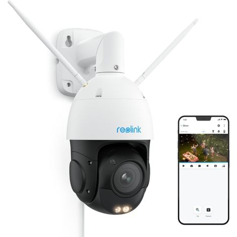 Reolink 4K 8MP PTZ 2,4/5 GHz Dualband WiFi 6 Überwachungskamera, 5X Optischem Zoom, 360° Abdeckung mit Auto-Tracking, Farbnachtsicht,Intelligente Erkennung, 2-Wege-Audio (1/5)