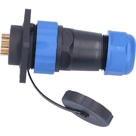 Connecteur étanche, carré, à 4 broches pour l'aviation (prise et fiche), 380 V CA, 25 A, broche SP287 (1/5)