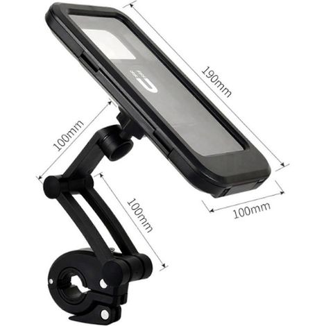 Support de téléphone pour moto, étanche, avec écran tactile TPU sensible, rotation à 360°, support de navigation pour vélo