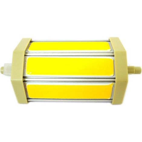 Lampada Led R7S RX7S Lineare Dimmerabile 118mm COB 9W = 90W 220V Bianco Caldo