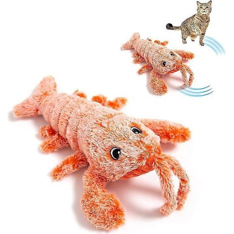 Poisson électronique interactif pour chat - jouet électrique, sac de jardin rechargeable pour chat - peluche lavable, 3 vitesses (1/5)