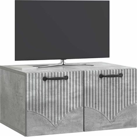 Maison Exclusive - Wandmontierter TV-Schrank Betongrau 59,5 x 41