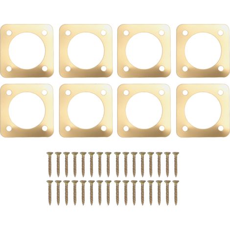 Protecteur de Trou pour Nichoir Métal Galvanisé 8PCS 1,4 Pouces pour Maisons d'Oiseaux Bleus de l'Est, Porte Anti-Chat avec 32 Vis (1/5)