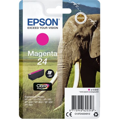 Epson Elephant C13T24234022 cartouche d'encre 1 pièce(s) Original Magenta (1/3)