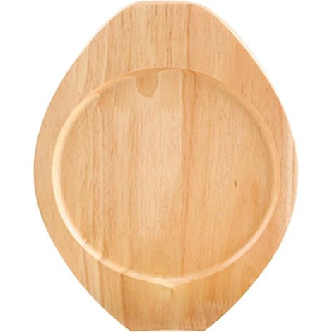 Dessous de plat ovale en chêne, isolant thermique, pour casseroles et (1/5)