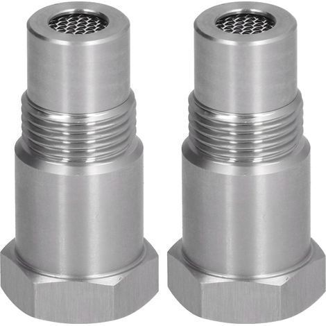 Ejoyous O2 Sauerstoffsensor-Adapter, M18 x 1,5 Edelstahl, Hilfslötflussmittel mit Filter, aus Edelstahl gefertigt für lange Lebensdauer, Monitor (1/5)