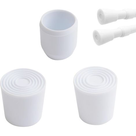 Lot de 8 embouts de tige de tension, antidérapants, imperméables, anti-corrosion, adaptés aux bâtons télescopiques 19/22 (1/5)