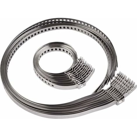 Lot de 10 colliers de serrage de soufflet CV, pince pour transmission, acier inoxydable réglable, hose clamp (1/4)