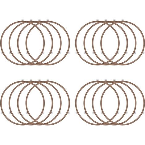 Paquete de 16 anillos de rodillo para microondas, anillos de soporte para bandejas de horno microondas para bandejas de vidrio. (1/4)