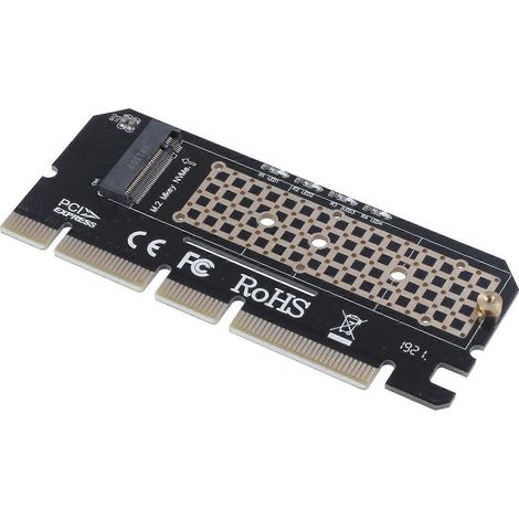 M.2 NVMe NGFF zu PCIe 3.0 x16 SSD-Adapter, M-Key-Schnittstellenkarte, PCI Express 3.0 x4-kompatibel, Formfaktor 2230-2280, volle Geschwindigkeit (1/5)