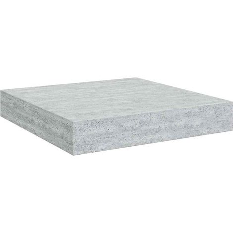 Maison Exclusive - Schweberegal Betongrau 23x23,5x3,8 cm MDF (1/5)