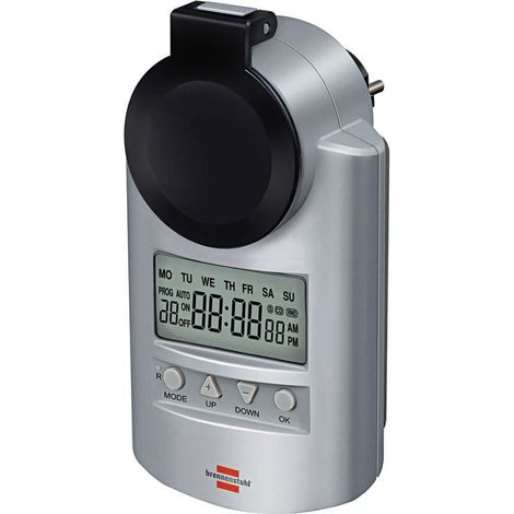 Brennenstuhl Primera-Line DT IP44 Programador digital plateado