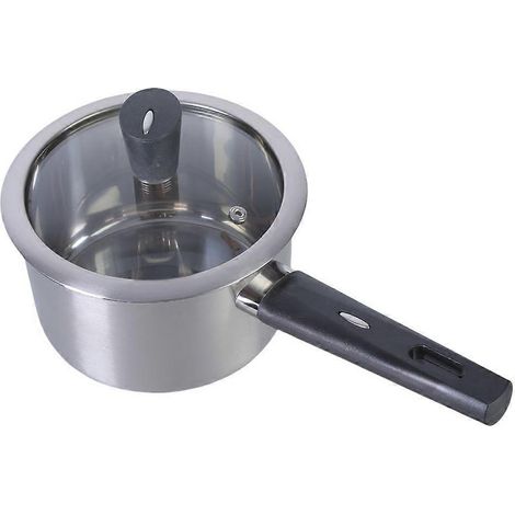 Casserole en acier inoxydable pour cuire soupes et petits plats – Ustensile de cuisine pratique et durable. (1/4)
