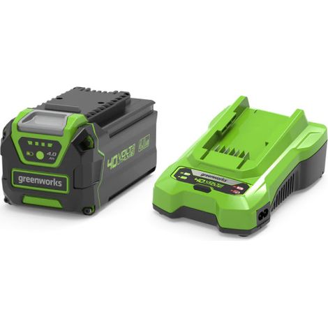 Starter Kit 40V GREENWORKS Batteria 4,0Ah + Caricabatterie 2,0Ah - GSK40B4