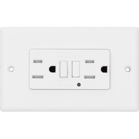 Prise de courant avec protection contre les fuites de courant (GFCI) et témoin lumineux LED AC120V LD‑3008A (1/5)