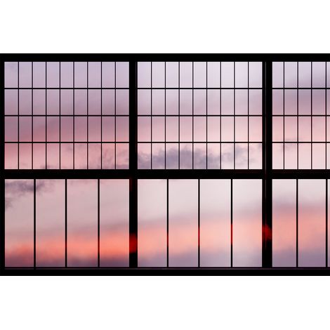 Papier peint panoramique coucher de soleil pour chambre Tapisserie panoramique ciel trompe l’oeil Papier peint panoramique idéal pour salon (1/3)