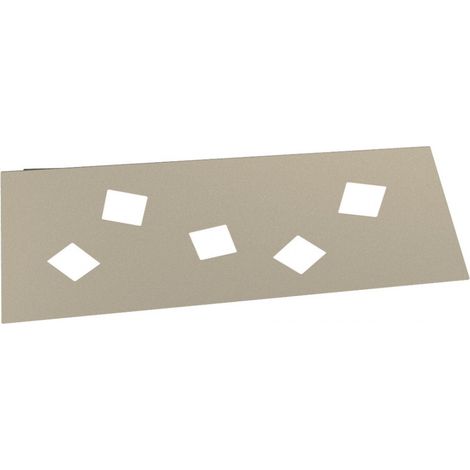 Plafoniera Moderna Note Metallo Sabbia 5 Luci Gx53 89Cm (1/5)